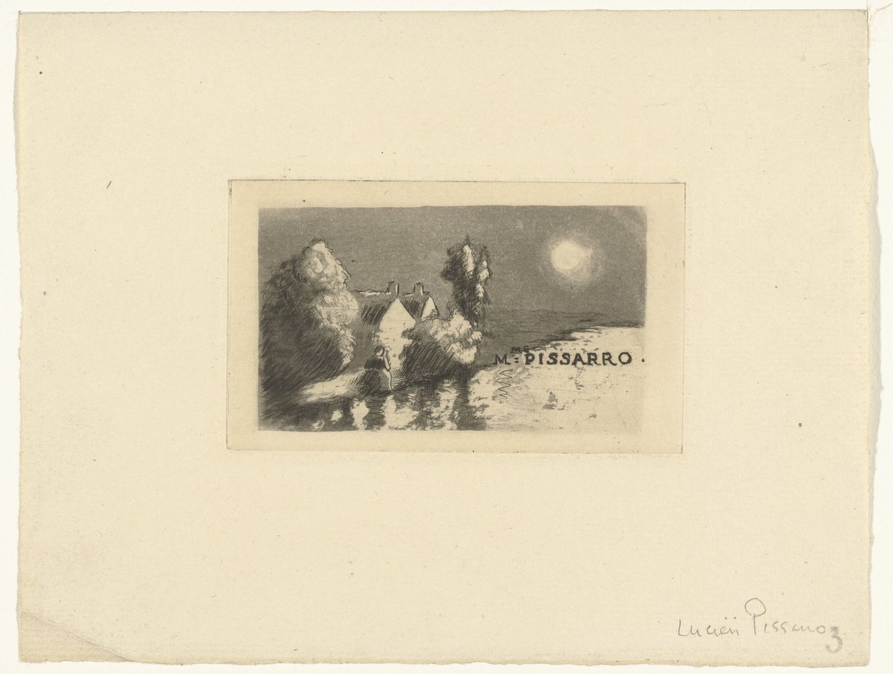Biglietto da visita per Madame Pissarro da Lucien Pissarro