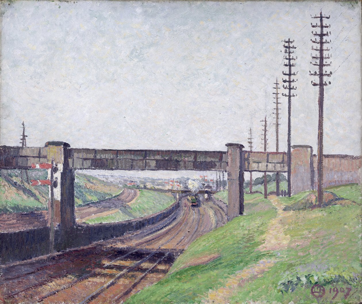 Ponte ferroviario di Wells Farm, Acton da Lucien Pissarro