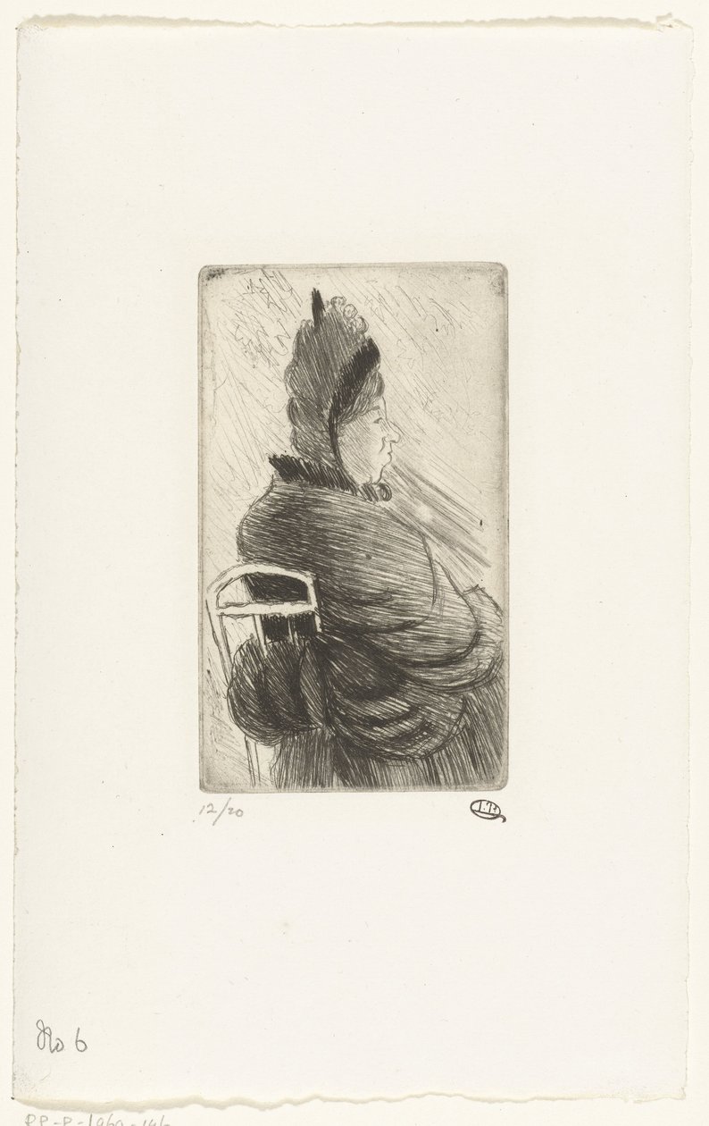 Donna seduta da Lucien Pissarro