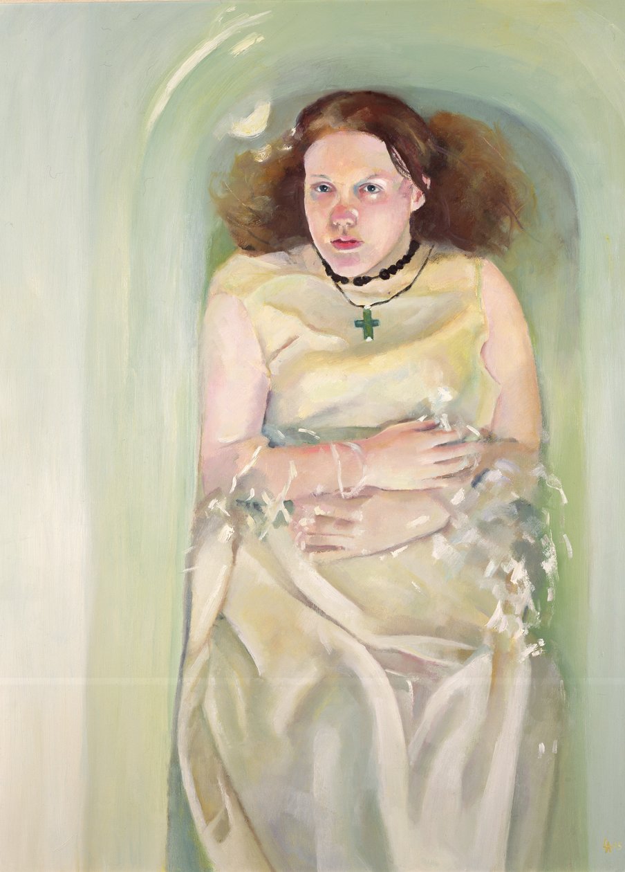 Ragazza in bagno, 2004 (olio su tela) da Lucinda Arundell