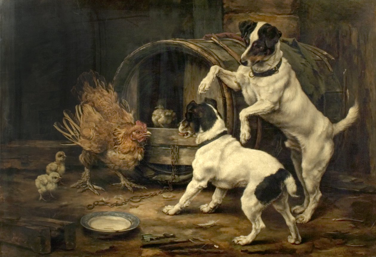 Un momento ansioso, 1895 da Lucy Ann Leavers