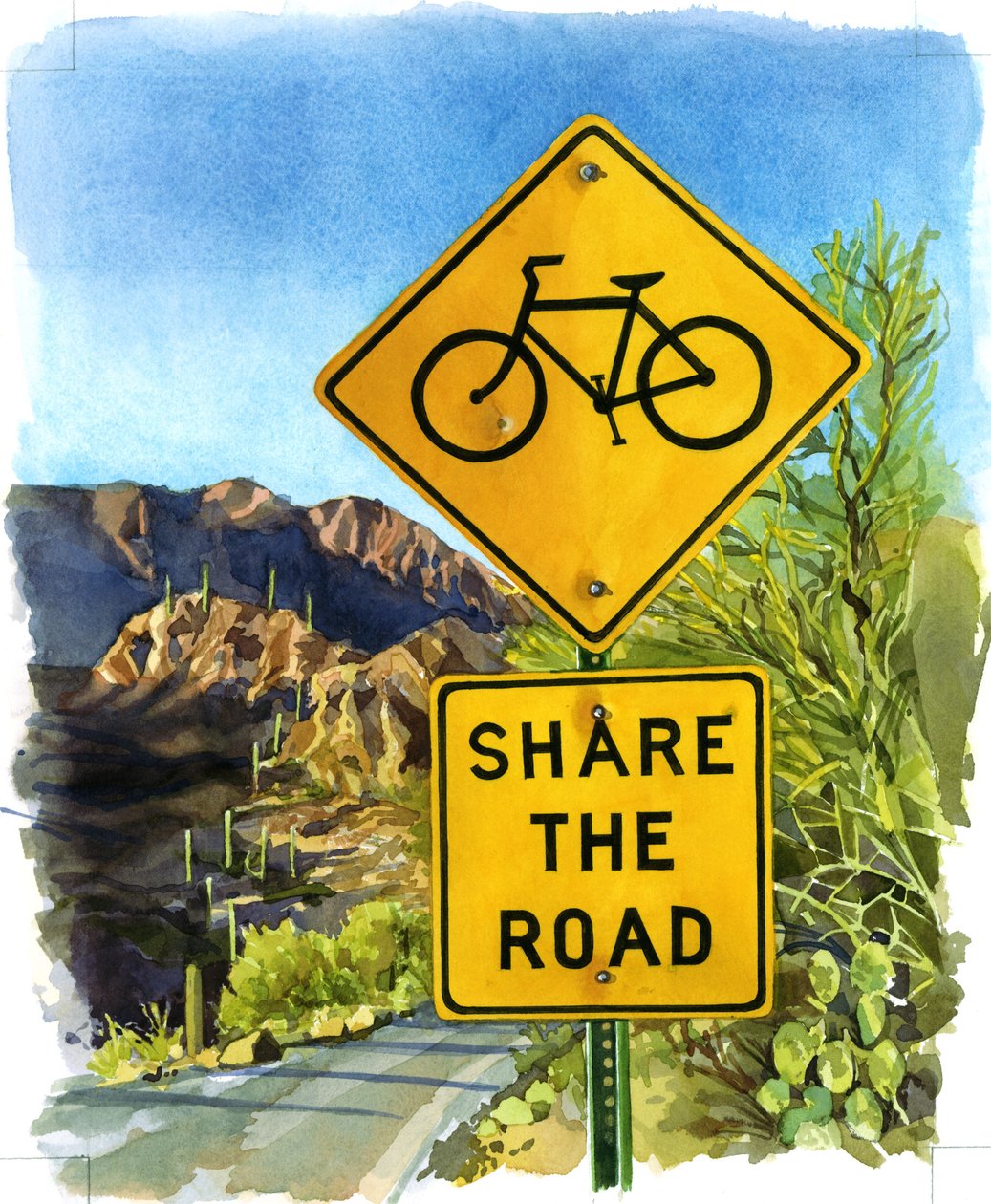 Share the Road, Gates Pass, 2004 da Lucy Masterman