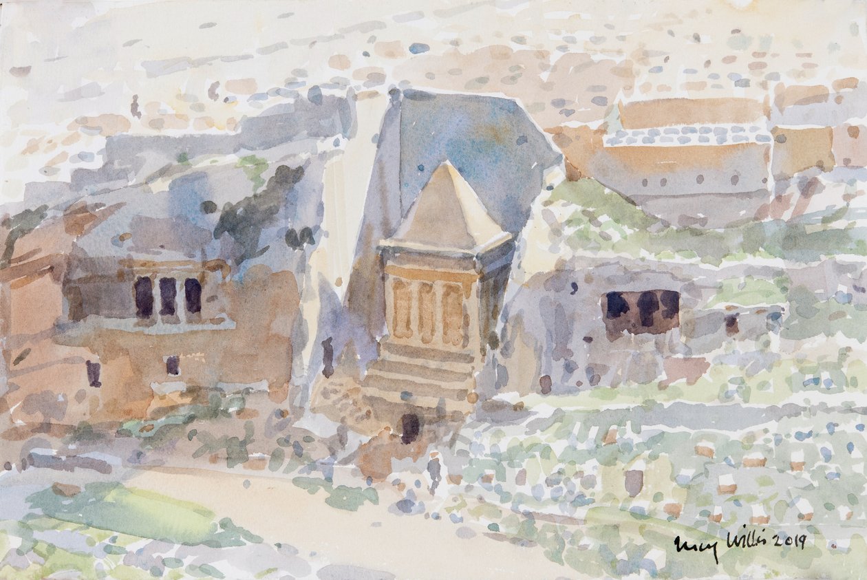 Antiche tombe nella Valle del Cedron, Gerusalemme da Lucy Willis