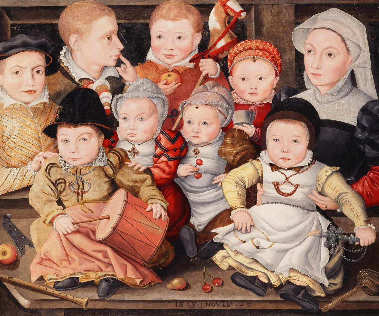 Ritratto di gruppo di bambini, 1565 da Ludger Tom the Younger Ring
