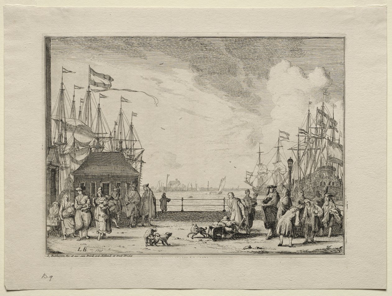 Porto di Amsterdam da Ludolf Backhuysen