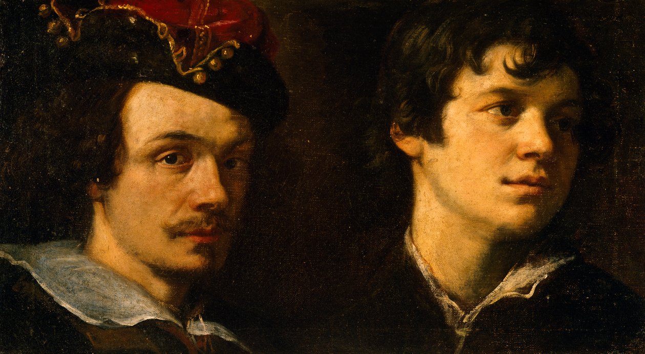 Due teste, di Ludovico Cardi detto il Cigoli da Ludovico Cardi