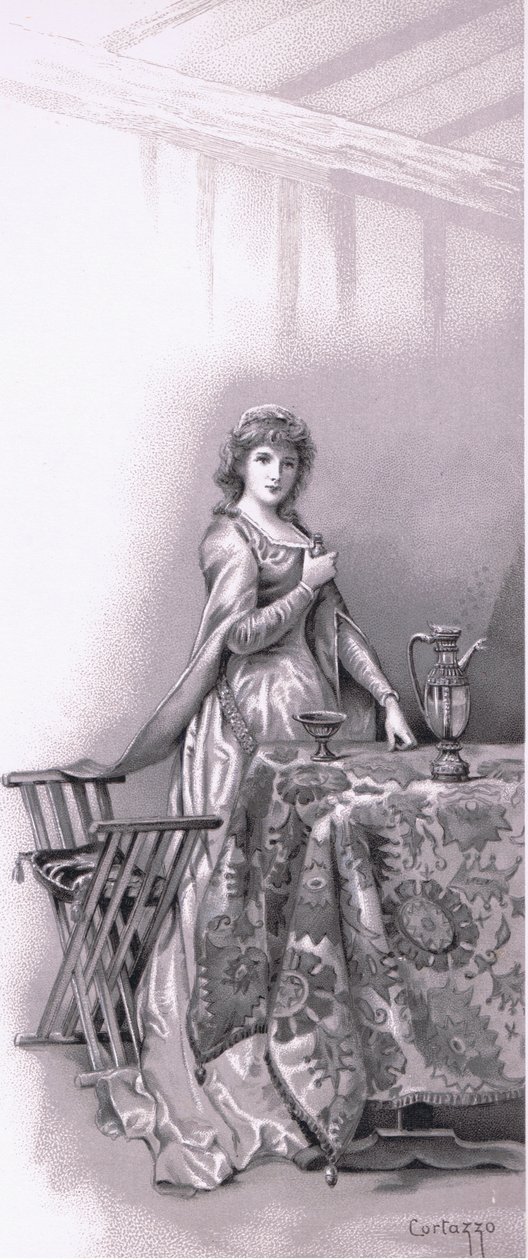 Lady Capulet: Vai a svegliare Giulietta, vai e preparala, illustrazione da Romeo e Giulietta da Ludovico Marchetti