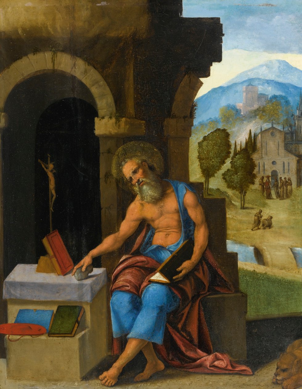 San Girolamo in contemplazione da Ludovico Mazzolino