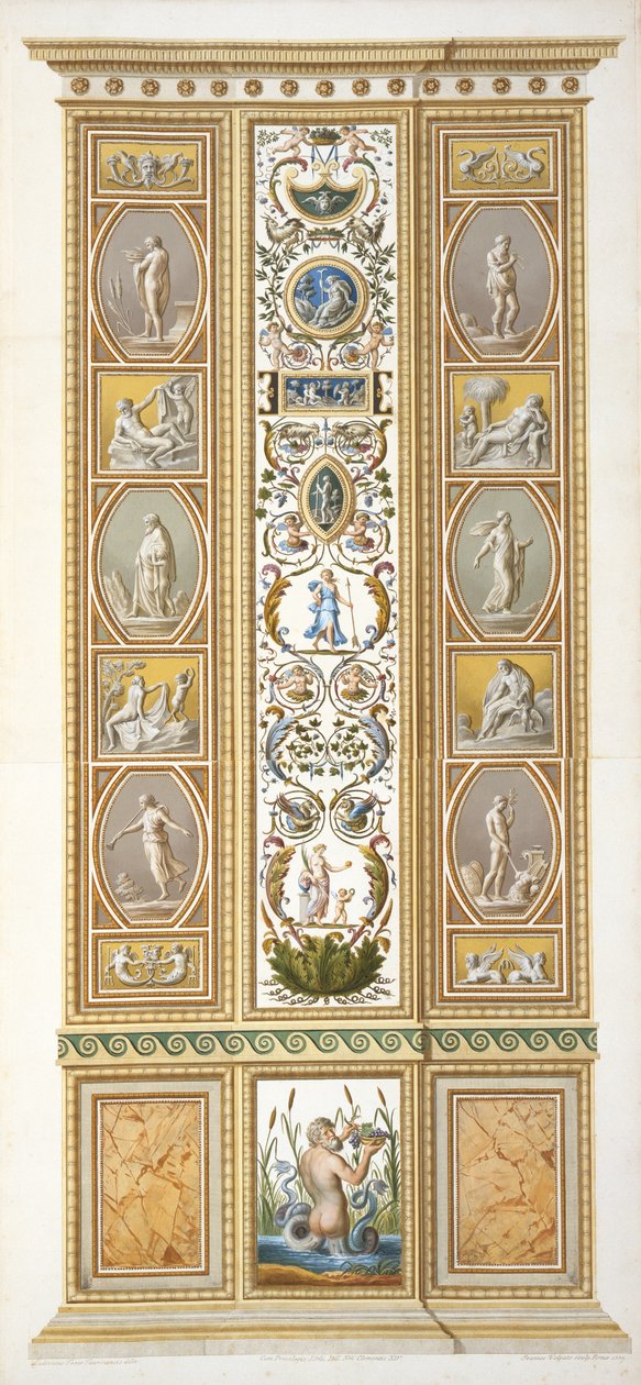 Pannello dalla Loggia di Raffaello in Vaticano, da 