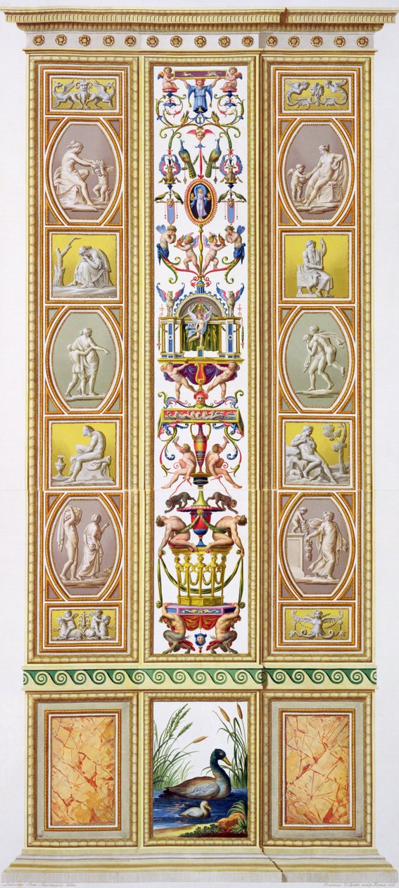 Pannello dalla Loggia di Raffaello in Vaticano, da 