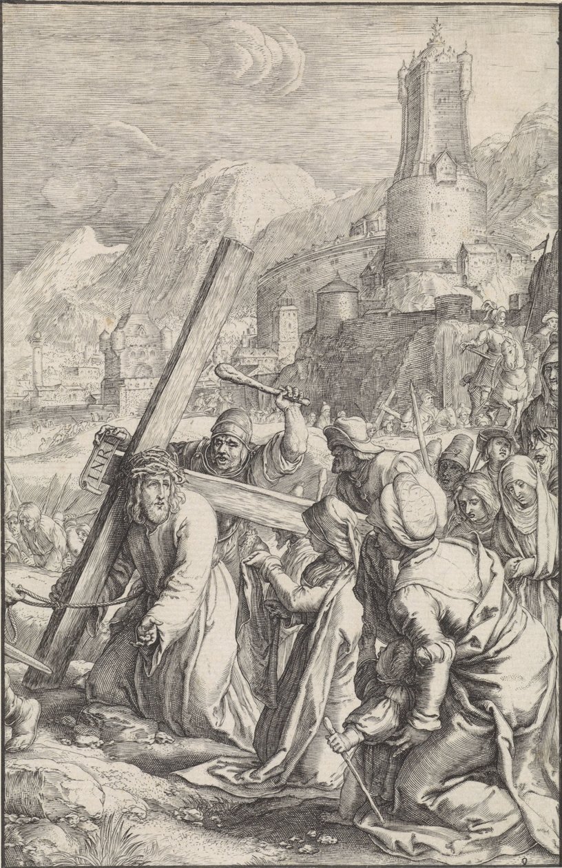 Portare la croce (La Passione) da Ludovicus Siceram