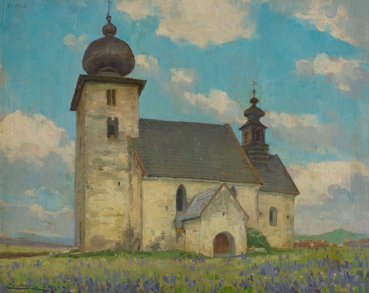 Chiesa gotica dello Spirito Santo a Žehra da Ludovit Cordak