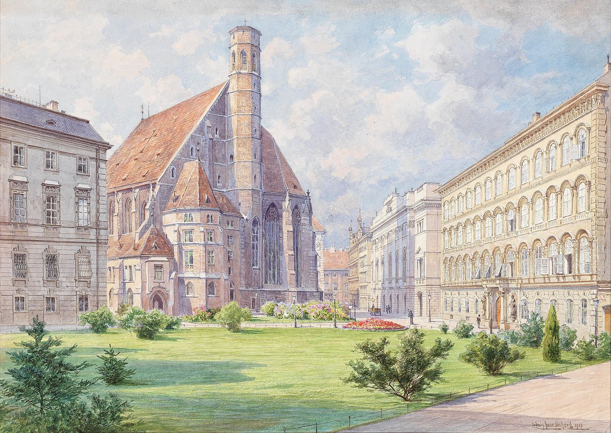La Chiesa dei Minoriti a Vienna da Ludwig Hans Fischer