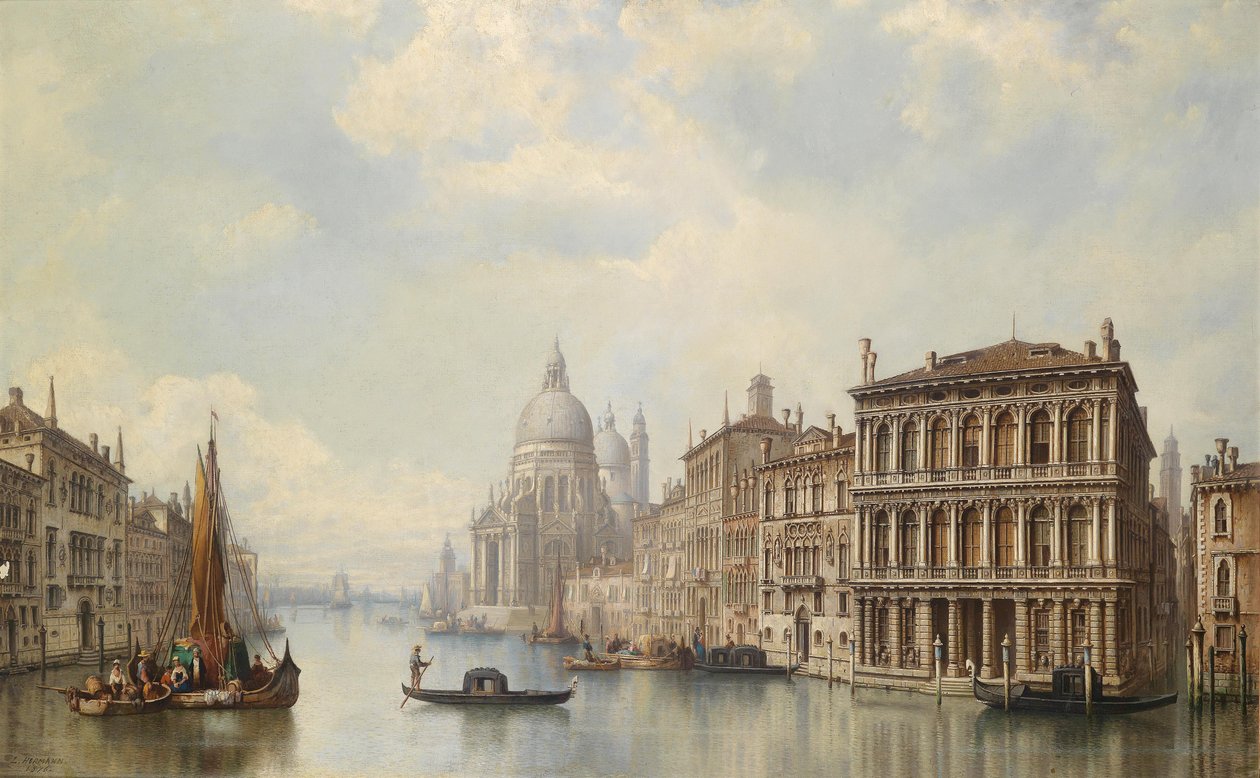 Venezia, vista su Santa Maria della Salute da Ludwig Hermann