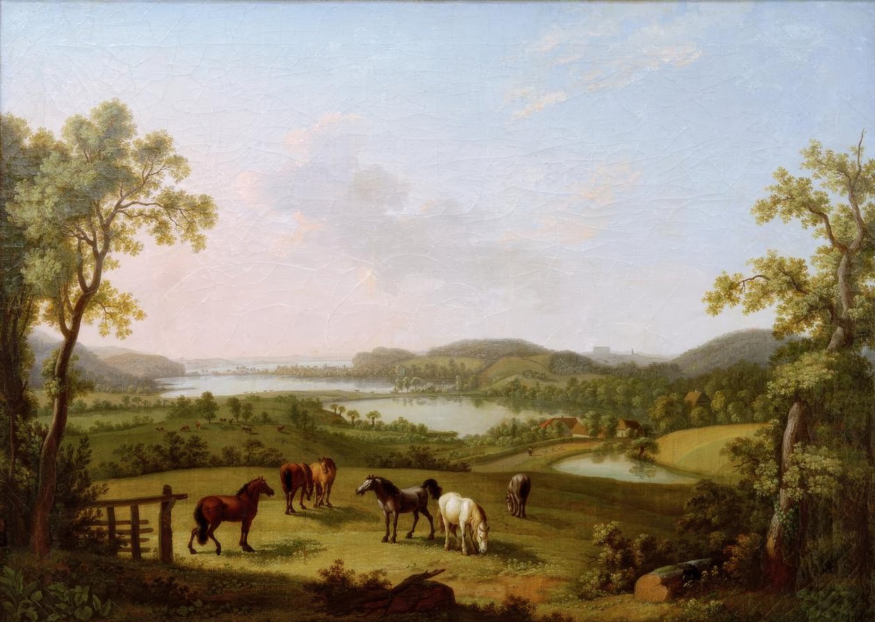 Il lago di Plön visto da Bösdorf da Ludwig Philipp Strack