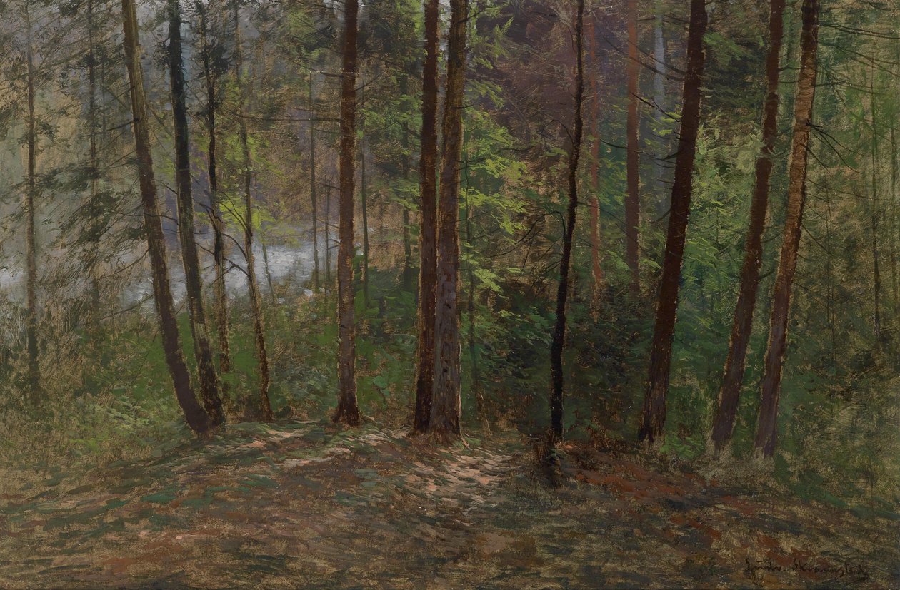 Interno del bosco da Ludwig Skramstadt
