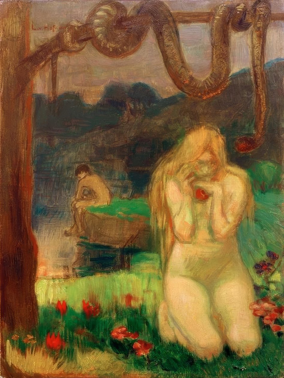 Adamo ed Eva da Ludwig von Hofmann