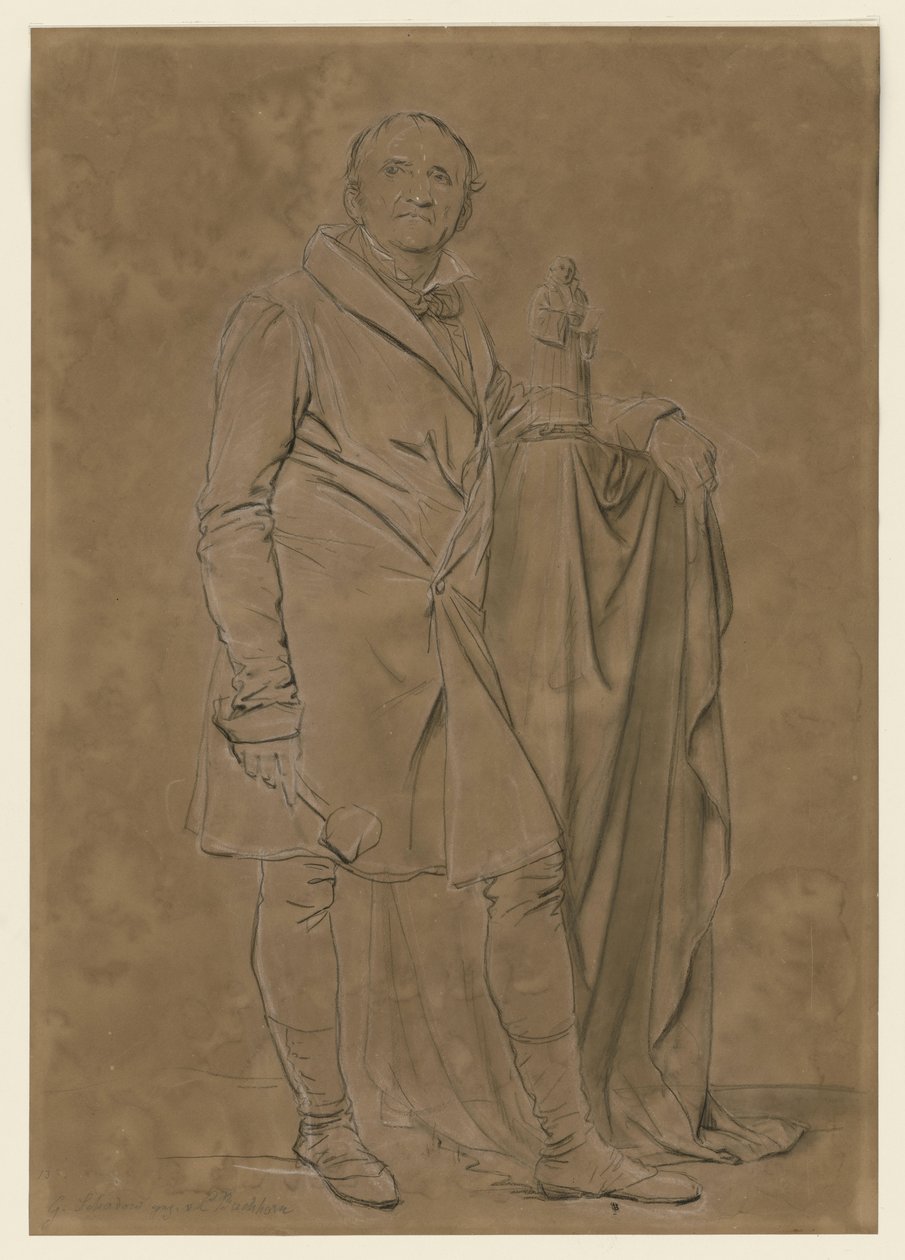 Lo scultore Gottfried Schadow da Ludwig Buchhorn