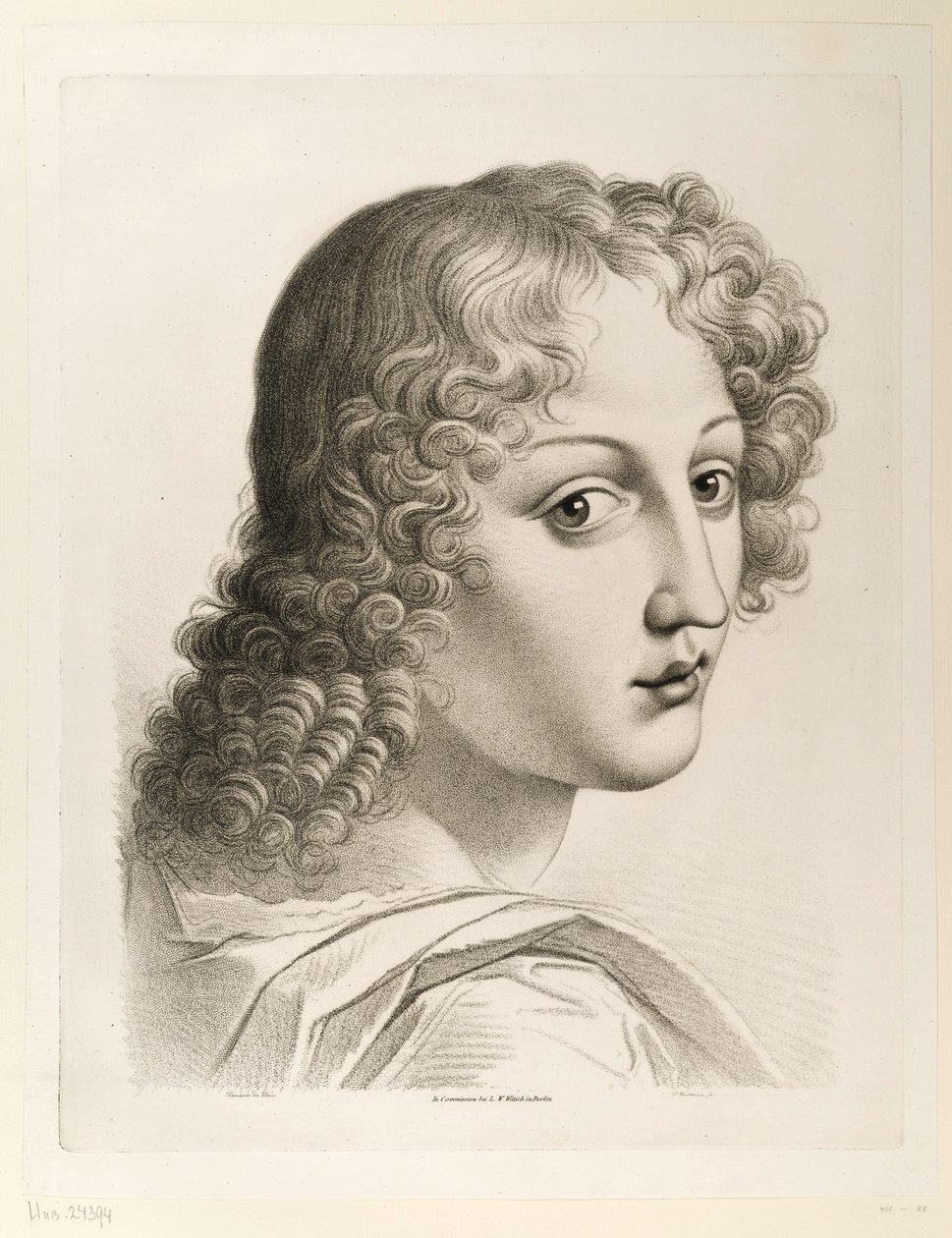 Testa di un angelo da Ludwig Buchhorn