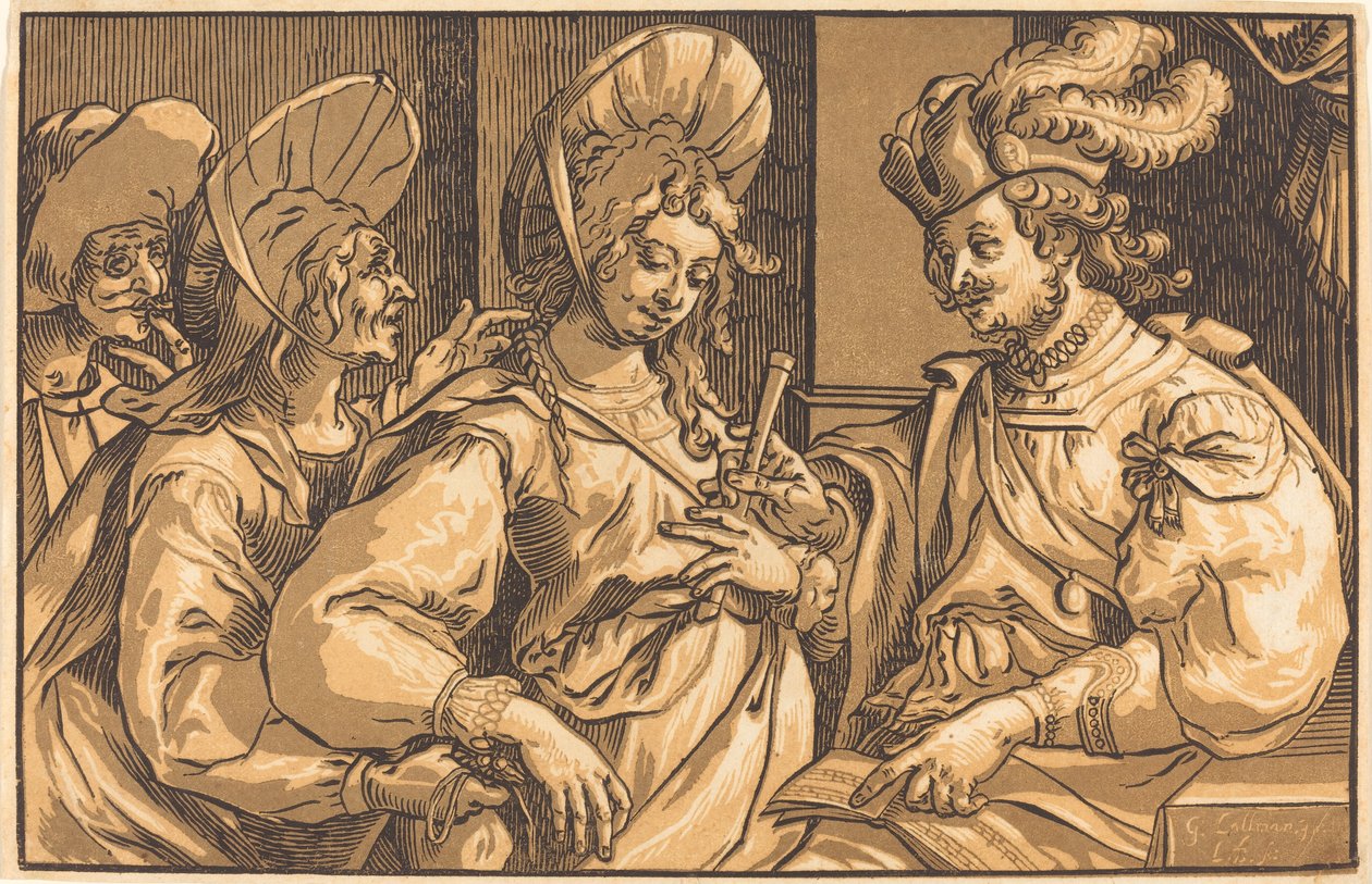 La ruffiana da Ludwig Büsinck after Georges Lallemand