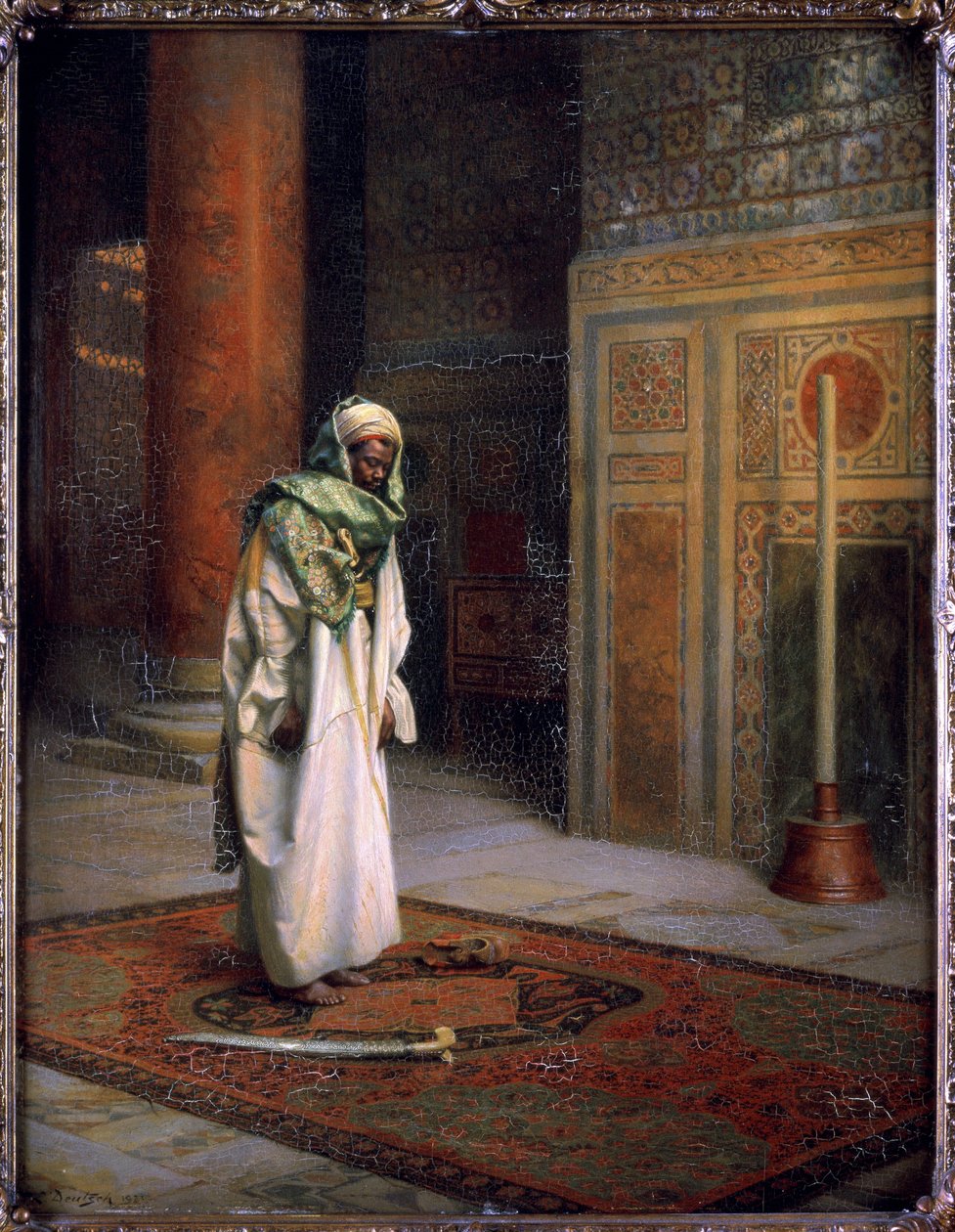 Nella moschea, 1921 circa (olio su tela) da Ludwig Deutsch