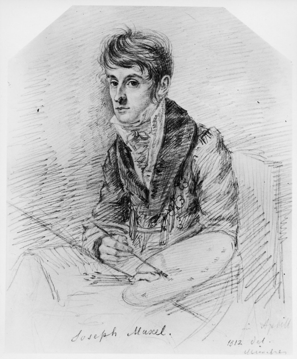 Ritratto del pittore Josef Muxel da Ludwig Emil Grimm