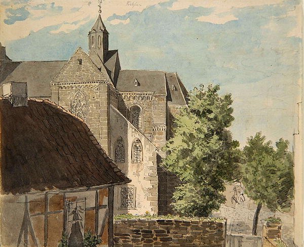Cattedrale di Fritzlar da Ludwig Emil Grimm