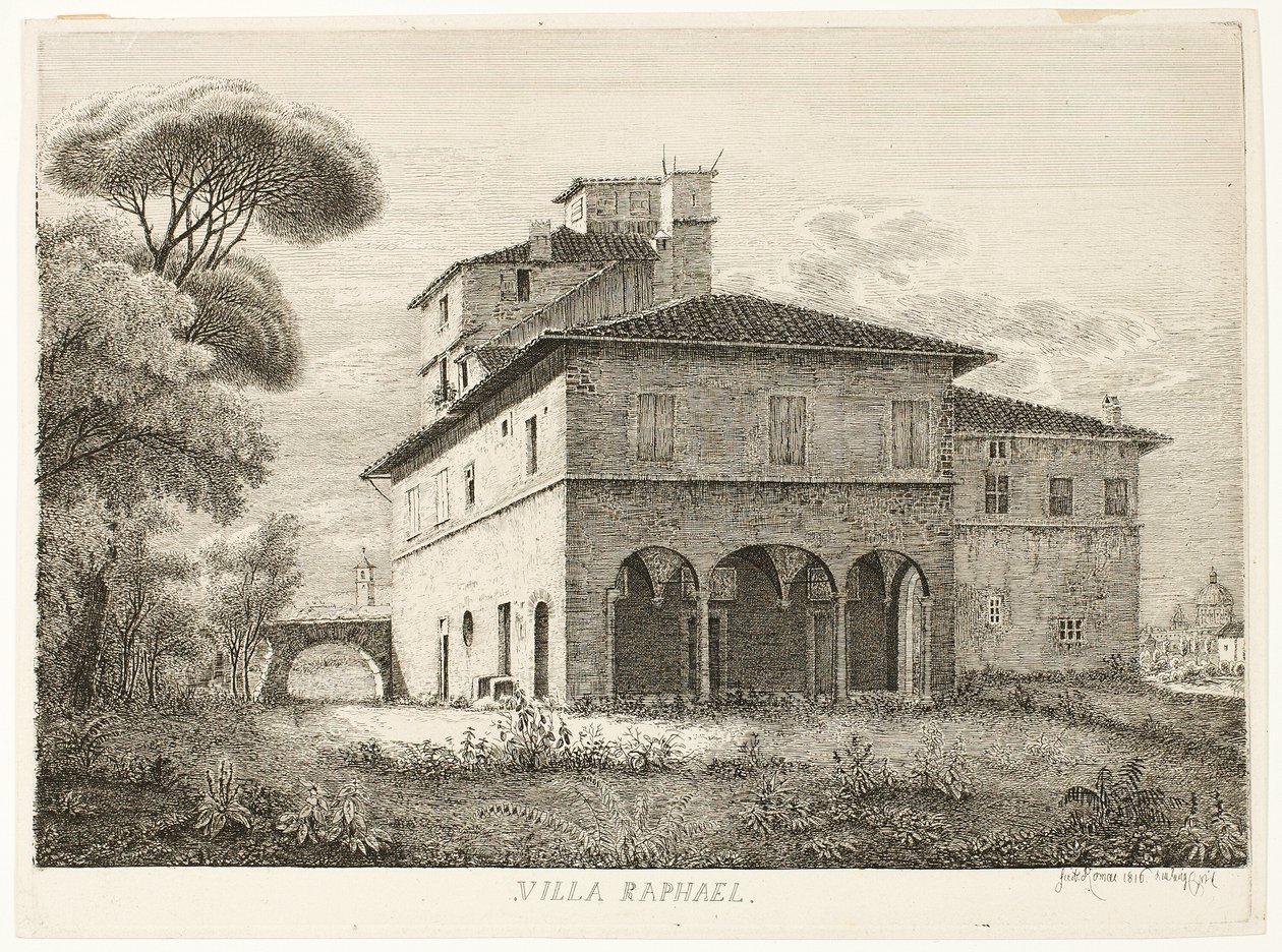 Villa Raffaello, Roma da Ludwig Emil Grimm