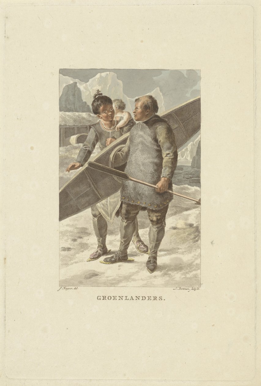 Abitanti della Groenlandia da Ludwig Gottlieb Portman
