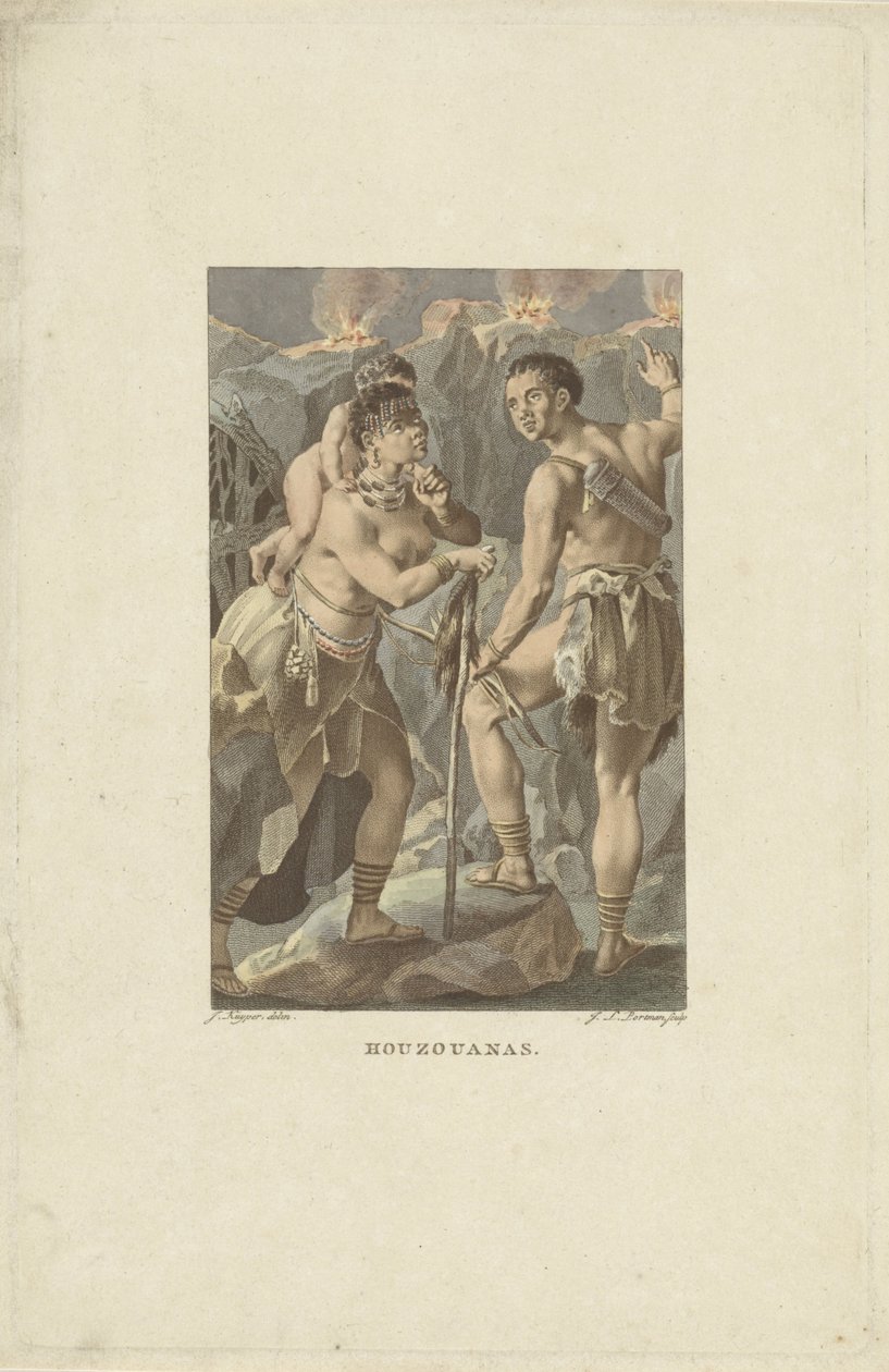 Abitanti del Sudafrica (Houzouana) da Ludwig Gottlieb Portman