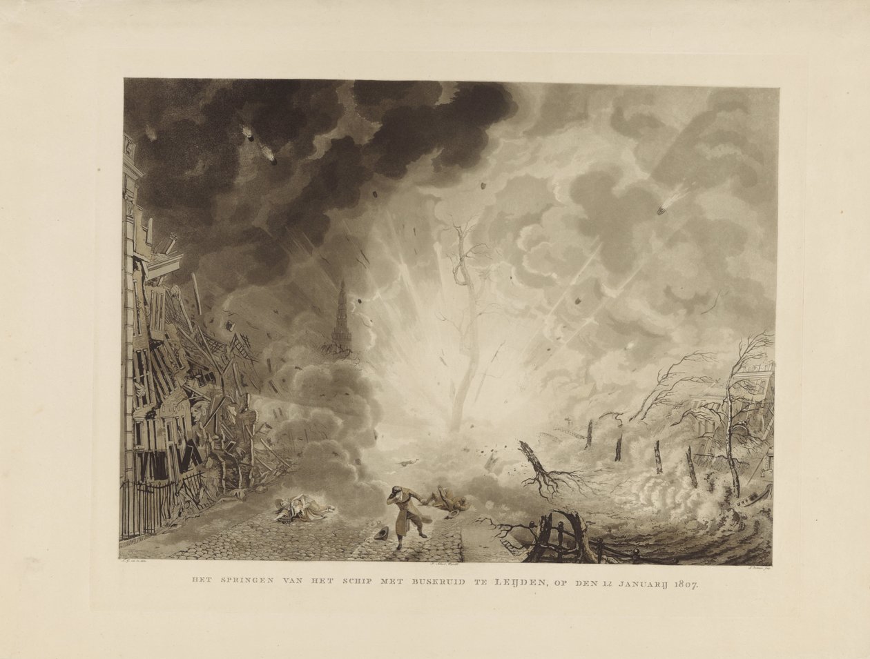 Disastro di Leida, 1807 da Ludwig Gottlieb Portman