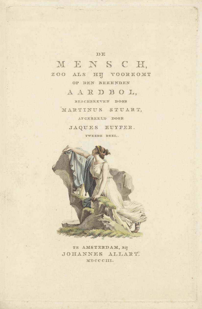 Donna presso una roccia da Ludwig Gottlieb Portman