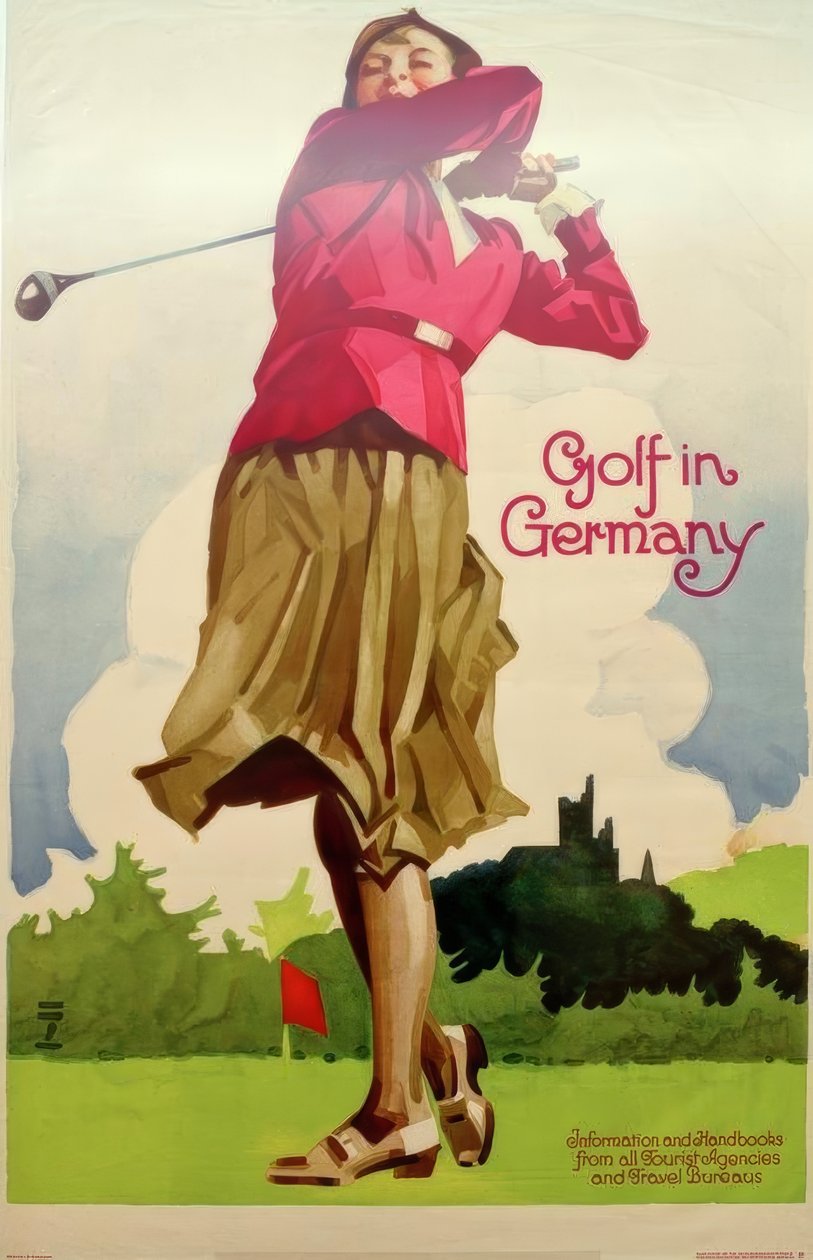 Golf in Germania / Informazioni e manuali da tutte le agenzie turistiche e uffici di viaggio da Ludwig Hohlwein