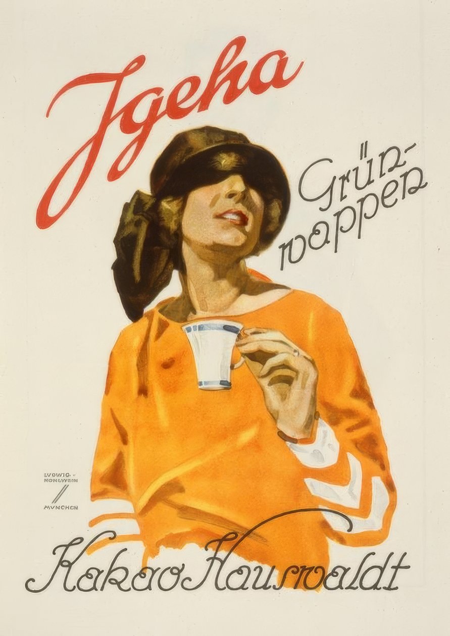 Igeha Grunwappen - Cacao Hauswaldt da Ludwig Hohlwein