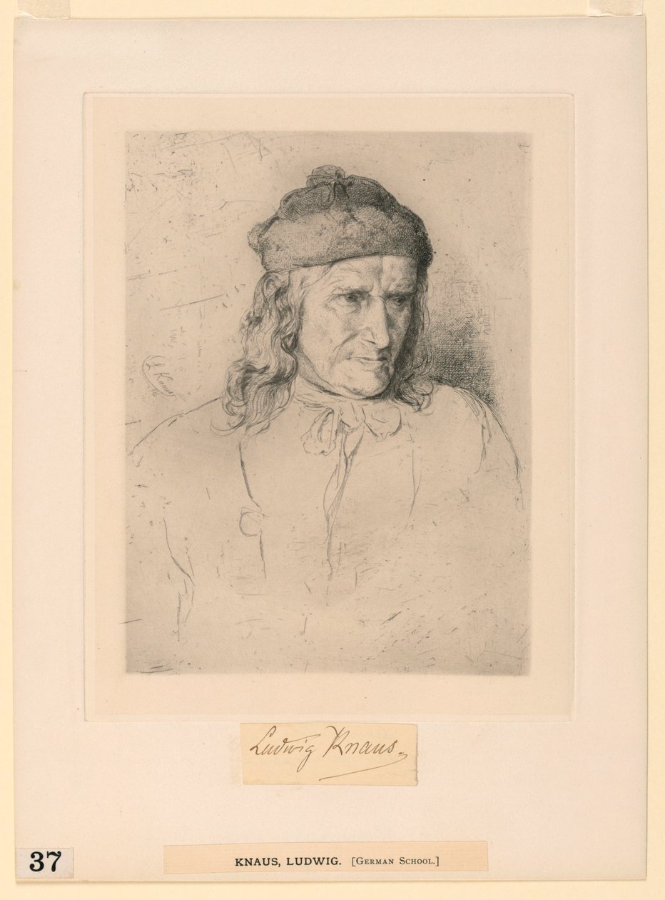Uomo con berretto di pelliccia da Ludwig Knaus