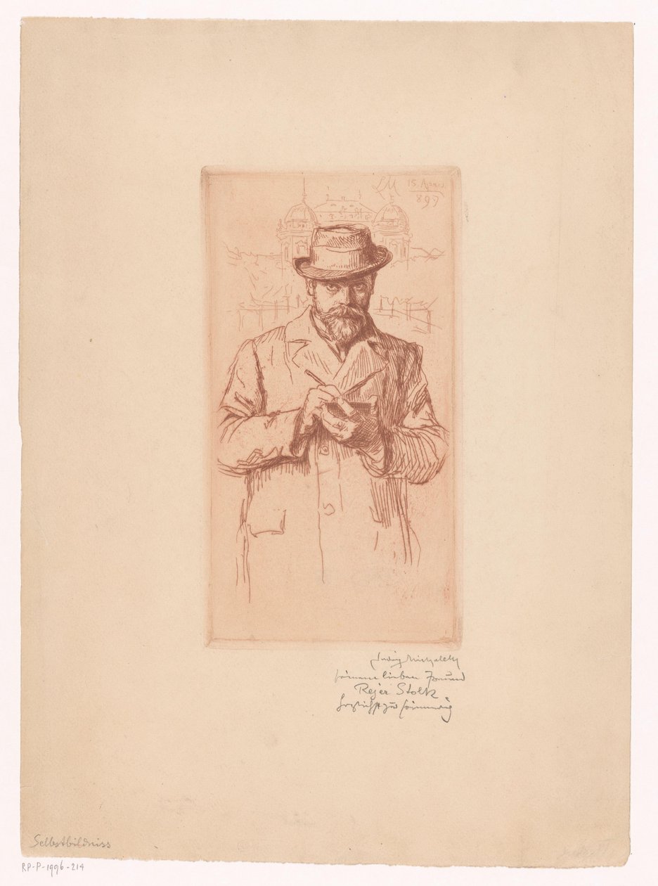 Autoritratto di Ludwig Michaleck da Ludwig Michalek