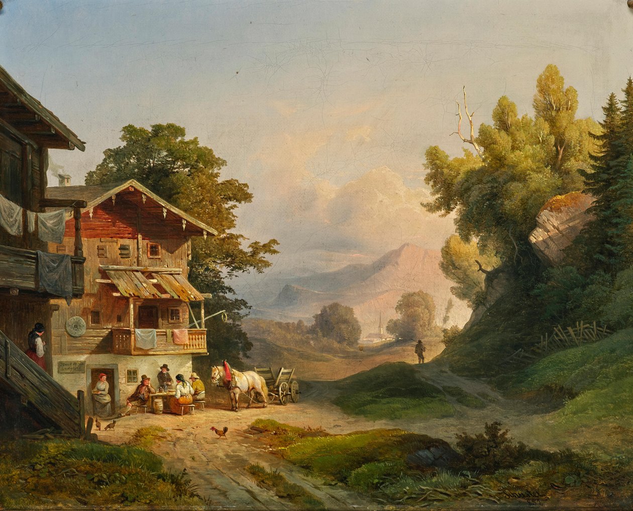 Ludwig Schuster riposo di mezzogiorno 1852 da Ludwig Schuster