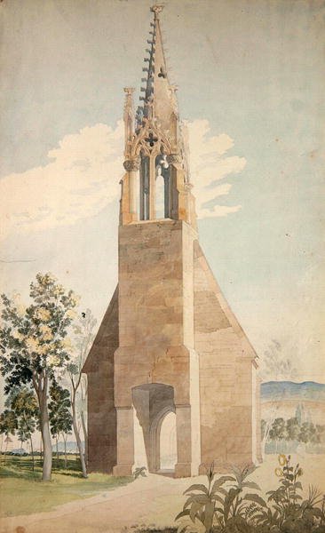 La cappella gotica vicino a Witzenhausen da Ludwig Sigismund Ruhl