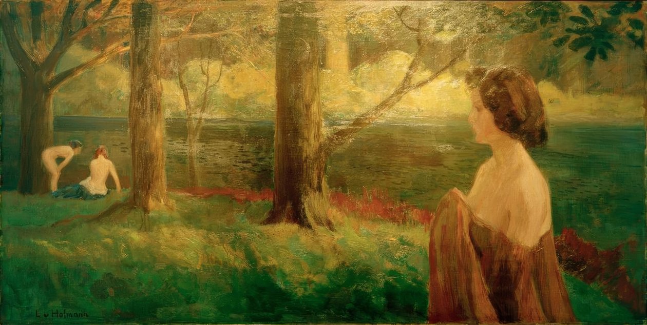 Sole al tramonto da Ludwig von Hofmann