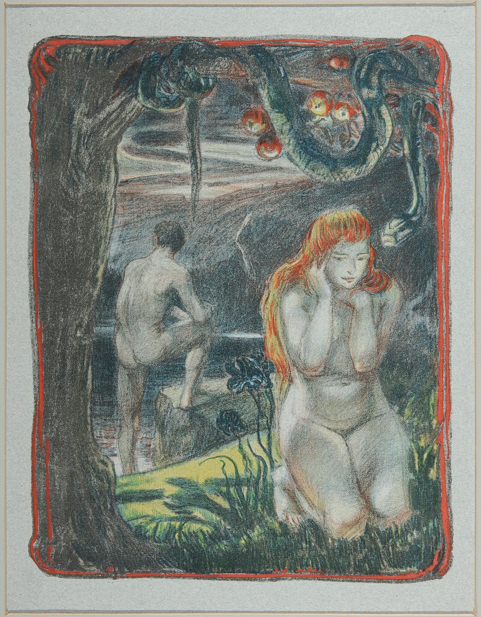 Adamo ed Eva da Ludwig von Hofmann
