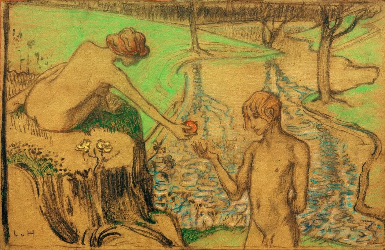 Adamo ed Eva da Ludwig von Hofmann