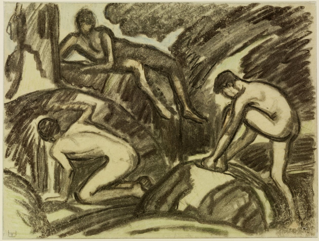 Alla sorgente della roccia da Ludwig von Hofmann