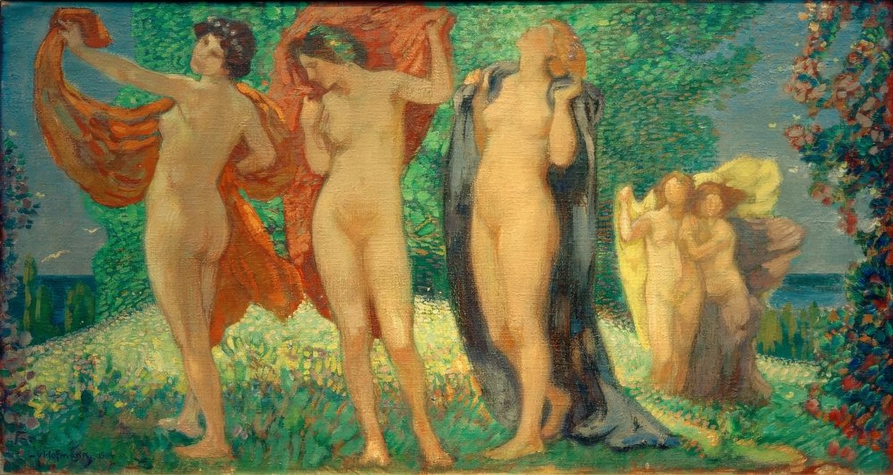 Il giudizio di Paride da Ludwig von Hofmann