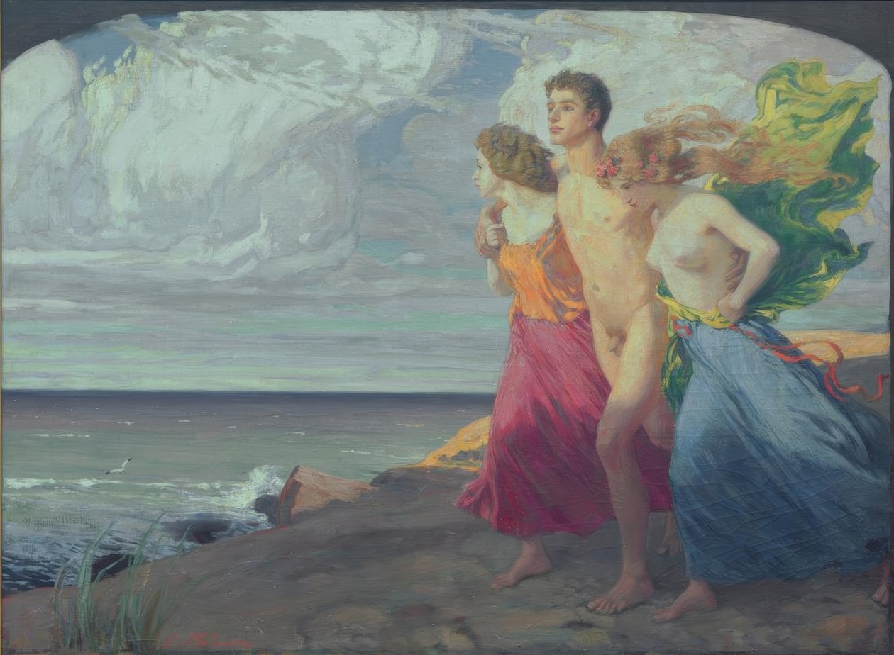 Tempesta di primavera da Ludwig von Hofmann