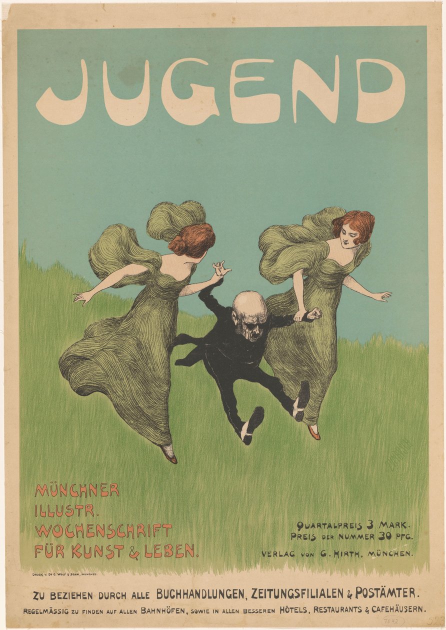 Manifesto per la rivista Jugend da Ludwig von Zumbusch