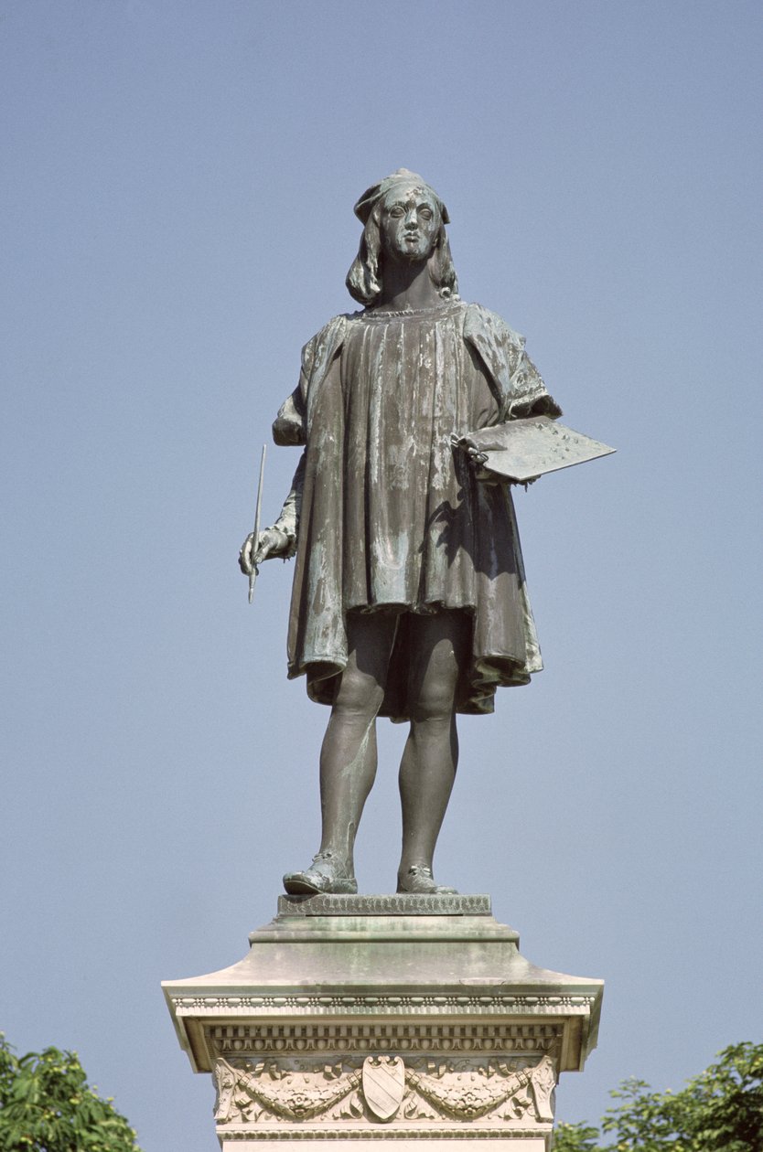 Statua di Raffaello Sanzio da Urbino, 1897 da Luigi Belli