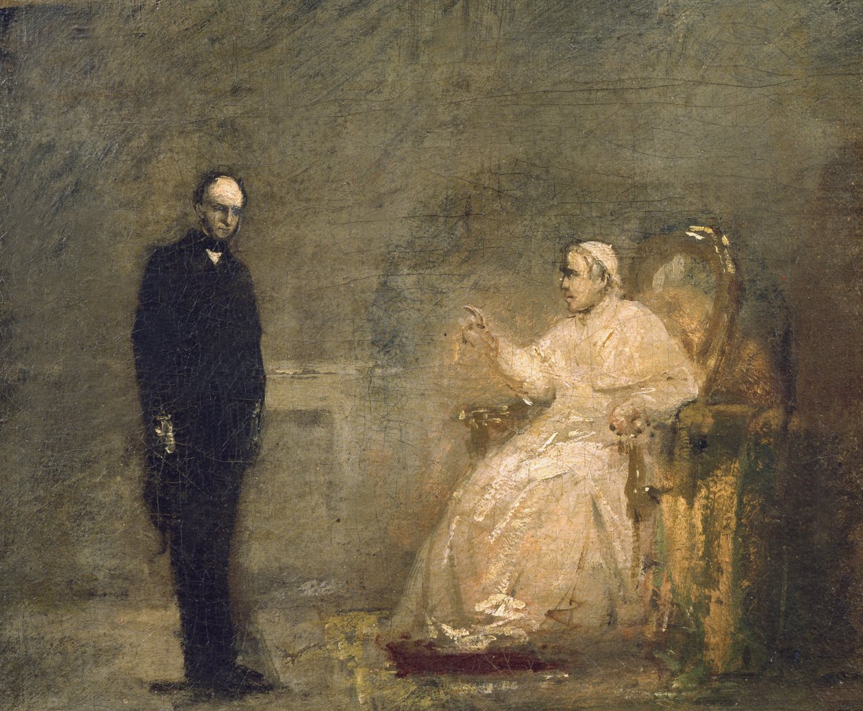 Papa Pio IX e un rappresentante del Risorgimento da Luigi Galli