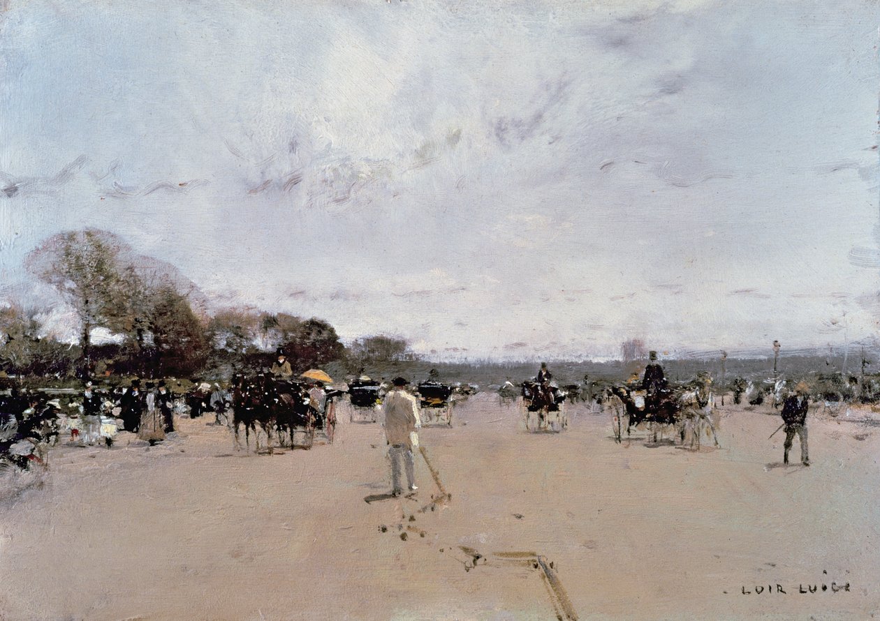 Carrozze sugli Champs Elysees da Luigi Loir
