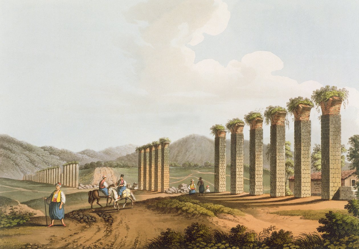Rovine di un acquedotto vicino a Efeso, 1810 da Luigi Mayer