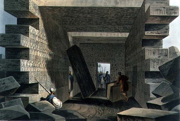 Interno del Tempio di Giove Ammone, tavola 71 da 